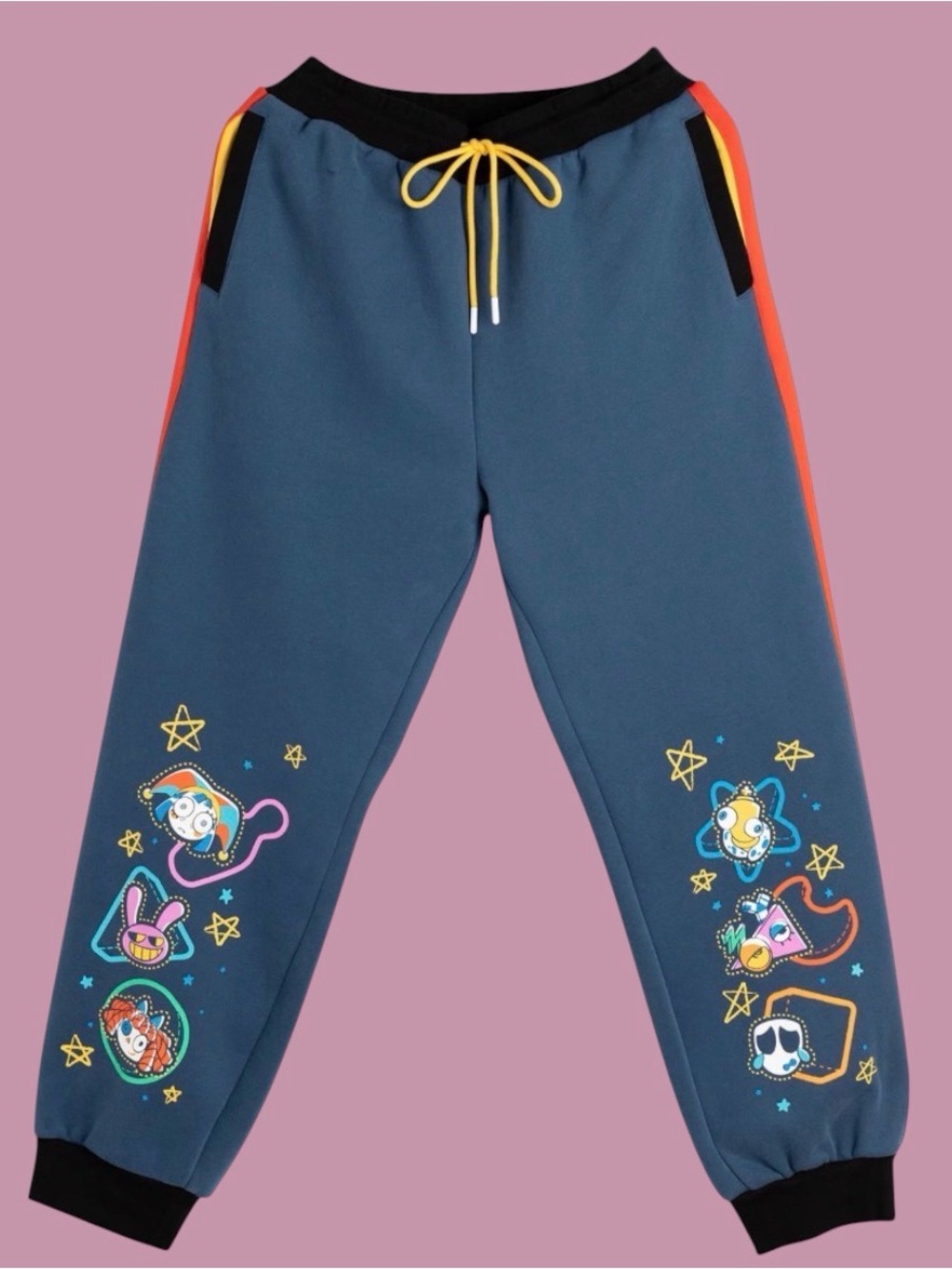 The Amazing Digital Circus Track Pants with Pomni, Jax, Ragatha, Kinger